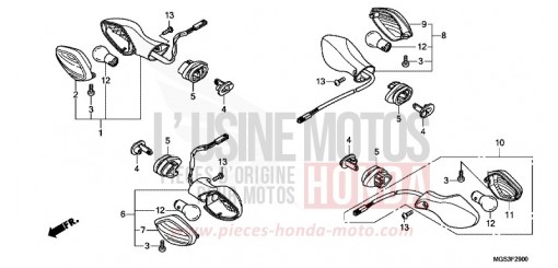 CLIGNOTANT NC700XAD de 2013